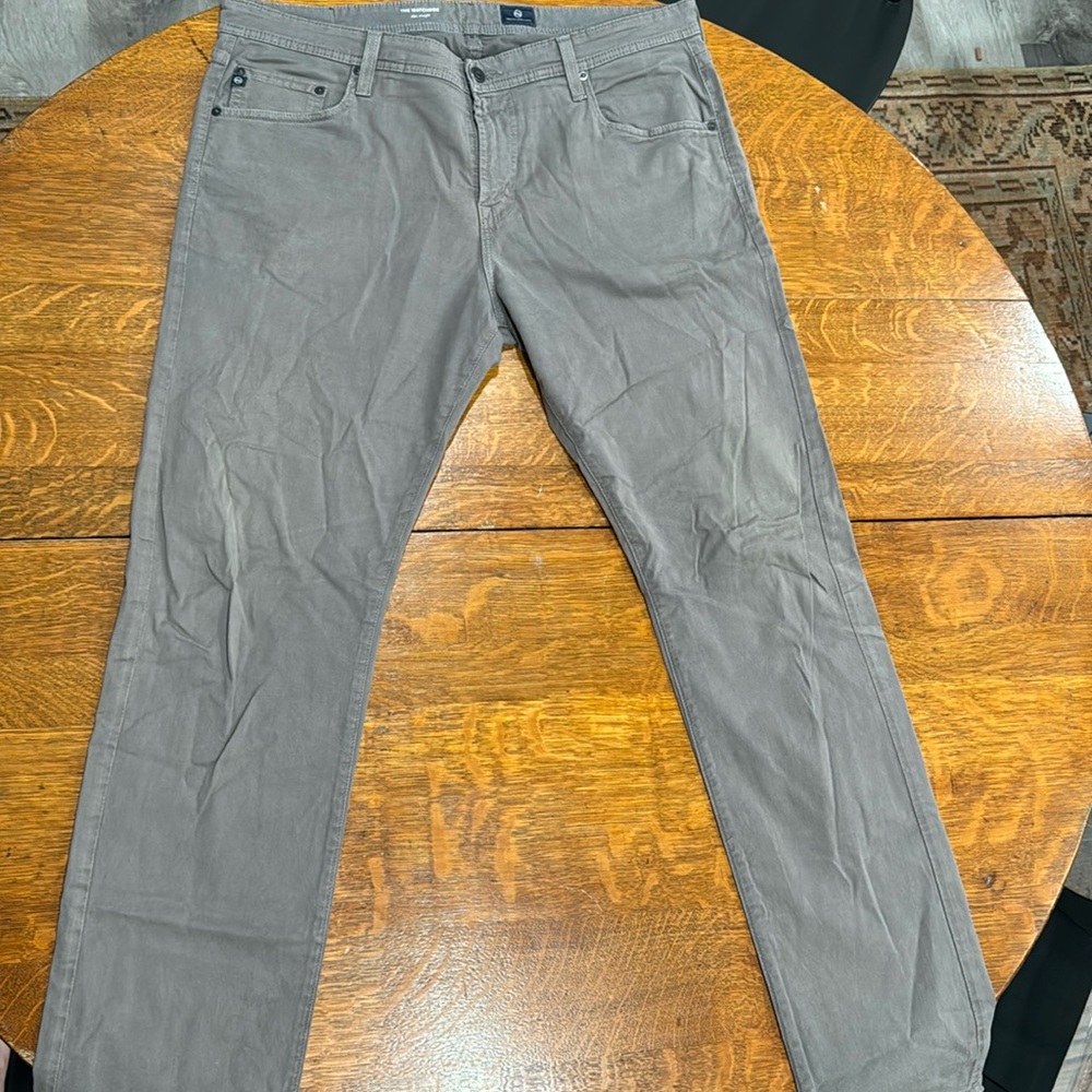 Men’s AG The Maychbox Slim Straight Gray Pants size 38